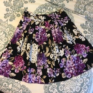 WHBM Floral Circle Skirt